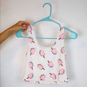 Popsicle crop top